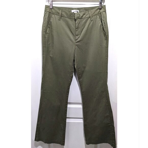 Outerknown | Avery flared stretch trousers in Olive Green - Picture 4 of 11